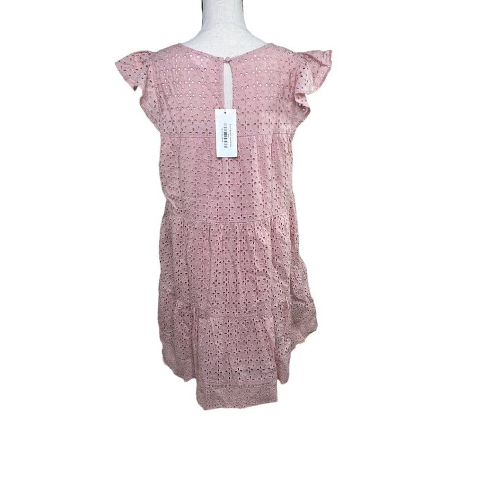 Allie Rose Dress Blush Eyelet Size L - Picture 8 of 8